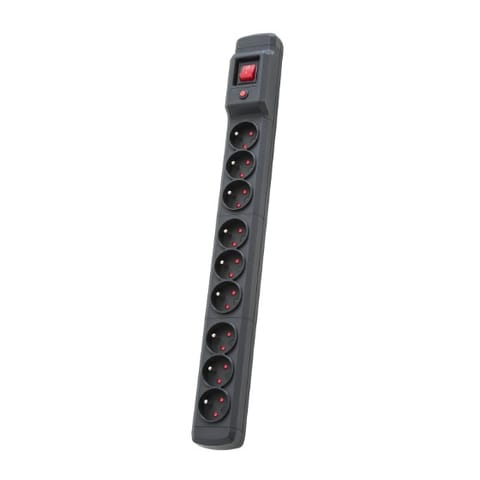 ⁨ARCON M9 PROTECTING POWER STRIP 9X SOCKETS, 3M CABLE, BLACK⁩ w sklepie Wasserman.eu