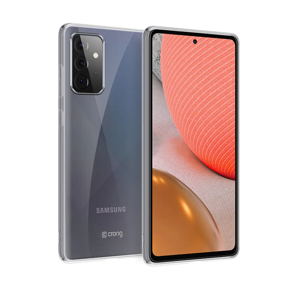 ⁨Crong Crystal Slim Cover - Etui Samsung Galaxy A72 (przezroczysty)⁩ w sklepie Wasserman.eu