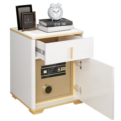 ⁨EXTRALINK LOCKSTAR SEJF ELEKTRONICZNY, SZAFKA NOCNA Z ŁADOWANIEM INDUKCYJNYM⁩ w sklepie Wasserman.eu