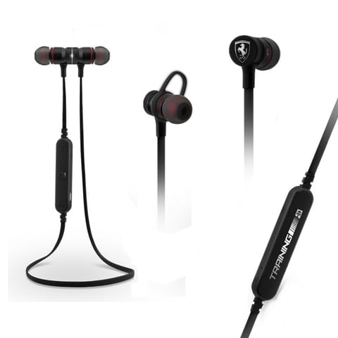 ⁨Ferrari słuchawki bluetooth FETEPRCBKczarny/black⁩ w sklepie Wasserman.eu