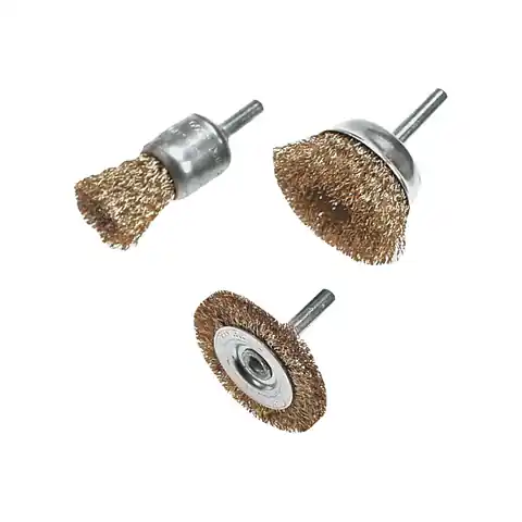 ⁨DISC WIRE BRUSHES 3 PIECES⁩ at Wasserman.eu