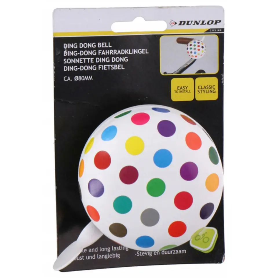 Dunlop - Dzwonek rowerowy (Kropki 2) w sklepie Wasserman.eu