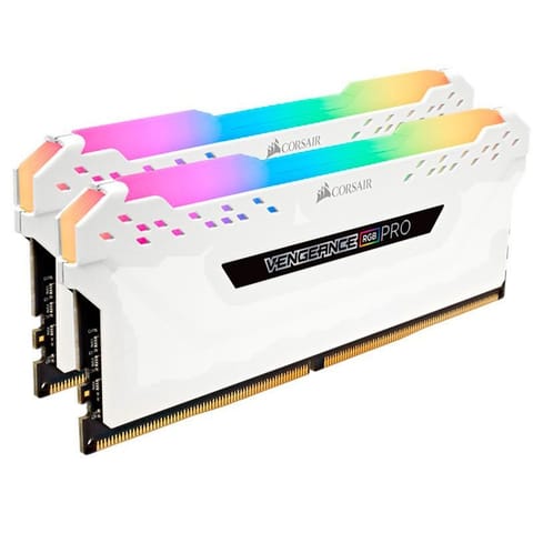 ⁨Corsair Vengeance RGB CMW16GX4M2C3200C16W memory module 16 GB 2 x 8 GB DDR4 3200 MHz⁩ at Wasserman.eu