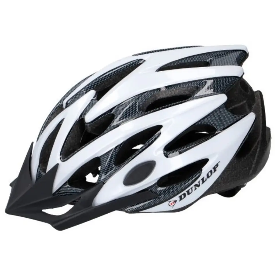 ⁨Dunlop - MTB r. S bike helmet (White and Black)⁩ at Wasserman.eu