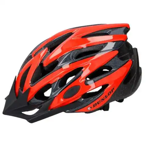 ⁨Dunlop - MTB Bike Helmet r. S (Red & Black)⁩ at Wasserman.eu