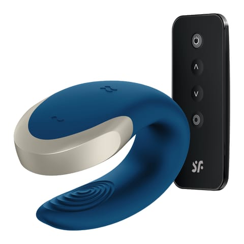 ⁨Satisfyer Double Love Blue⁩ w sklepie Wasserman.eu