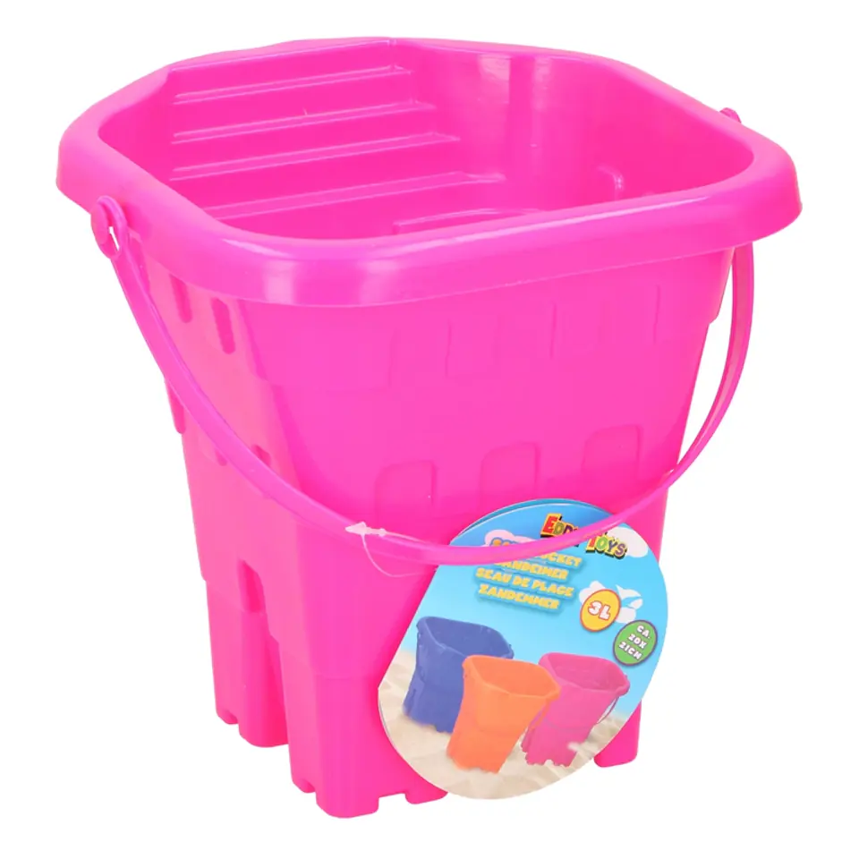 ⁨Eddy toys - Sand bucket Castle 20cm (Pink)⁩ at Wasserman.eu