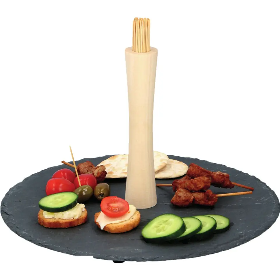 ⁨Alpina - Snack serving set 30 cm (tray and sticks)⁩ at Wasserman.eu