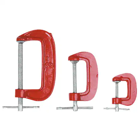 ⁨MODELLING CLAMPS TYPE G SET OF 3 PIECES⁩ at Wasserman.eu