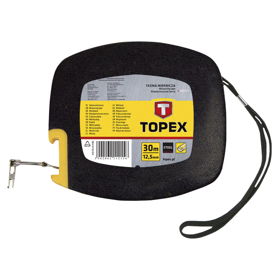 ⁨Steel tape measure 30 m x 12.5 mm⁩ at Wasserman.eu