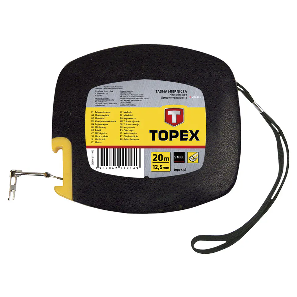 ⁨Steel tape measure 20 m x 12.5 mm⁩ at Wasserman.eu