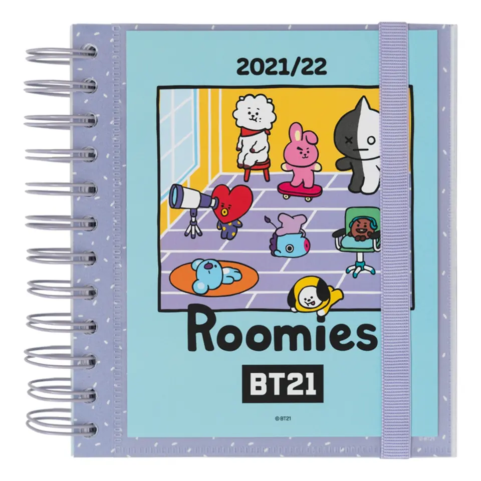 ⁨Line Friends BT21 - Calendar / School planner 2021/2022 (blue)⁩ at Wasserman.eu