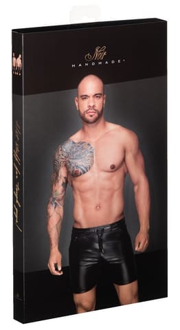 ⁨Powerwetlook shorts in comfortable length L Noir Handmade⁩ w sklepie Wasserman.eu