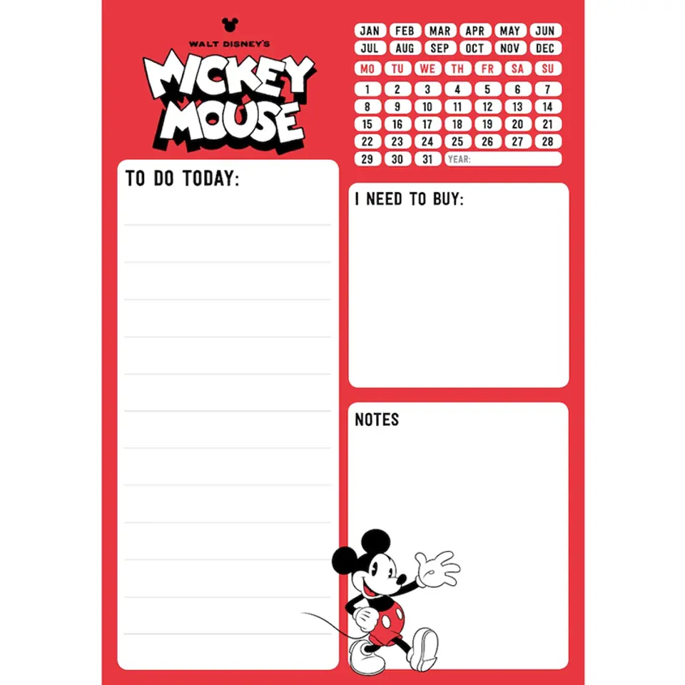 ⁨Mickey Mouse - Planner 54 A5 pages⁩ at Wasserman.eu