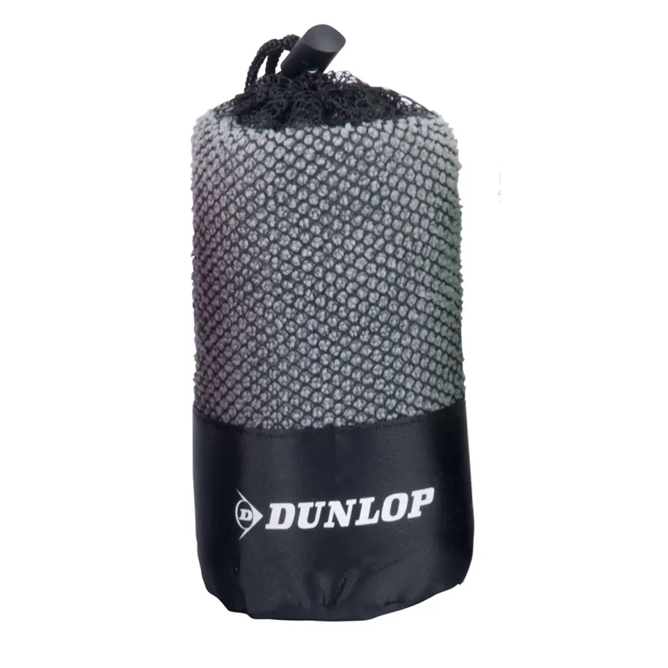 ⁨Dunlop - Microfiber Sports Towel (Grey)⁩ at Wasserman.eu