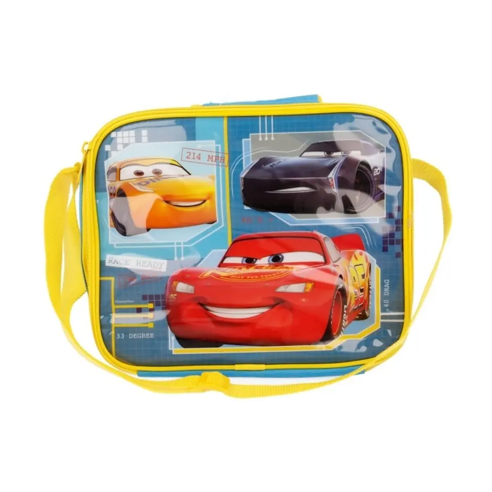 ⁨Cars - Thermal bag with strap (yellow)⁩ at Wasserman.eu