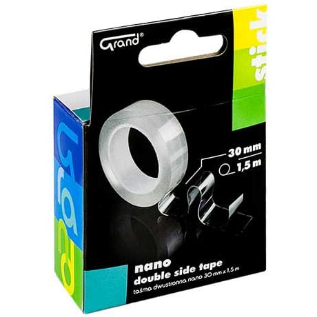 ⁨Taśma dwustronna nano 30mm x1,5m x1mm GRAND 130-1956⁩ w sklepie Wasserman.eu