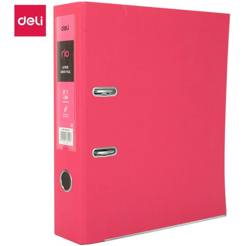 ⁨Segregator A4/76mm RIO różowy B20140 DELI⁩ w sklepie Wasserman.eu