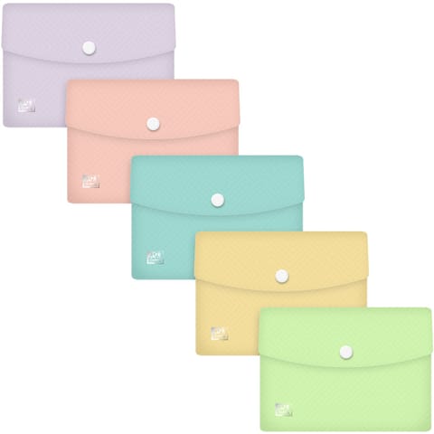 ⁨Teczka kopertowa Urban Oxford PASTEL A6 mix kolorów (5sztuk) 400187616⁩ w sklepie Wasserman.eu