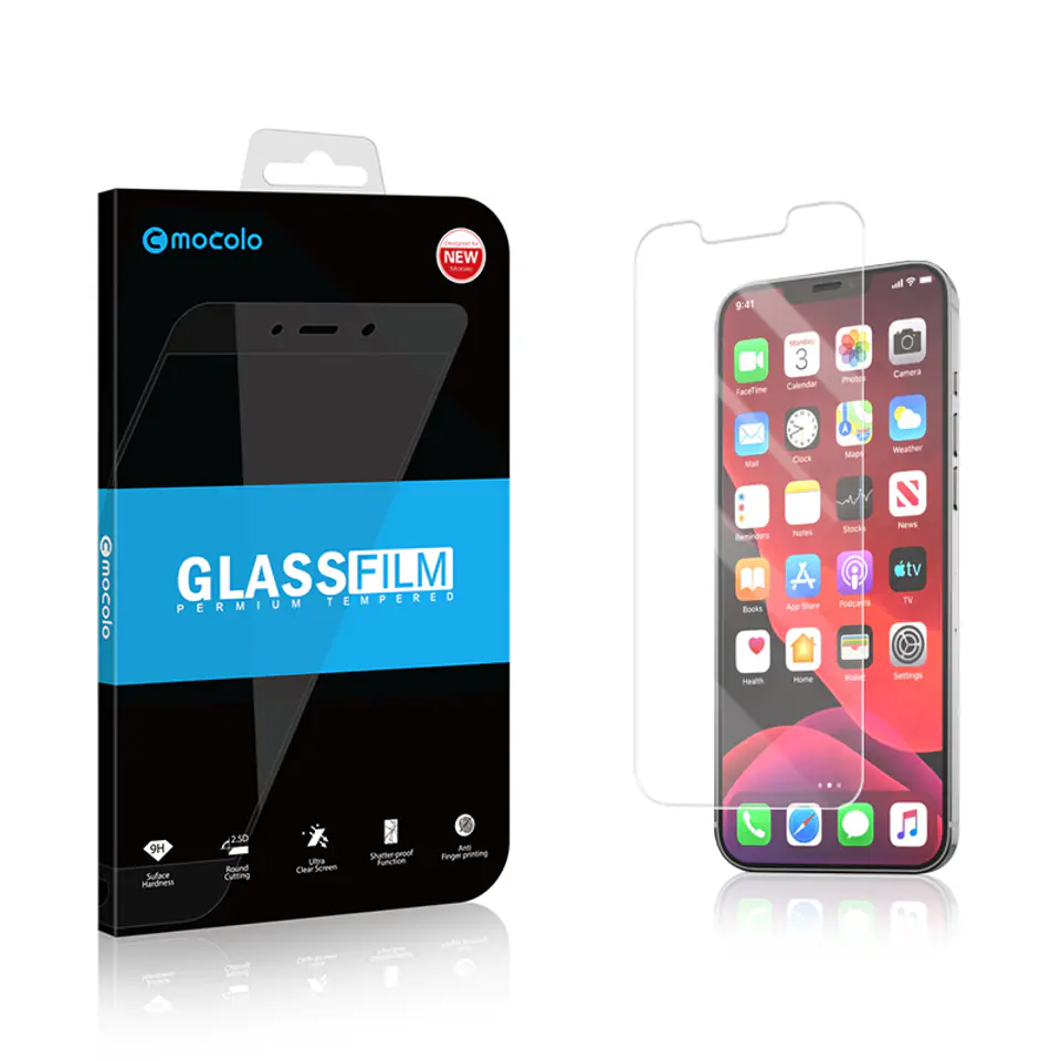 ⁨Mocolo 2.5D Clear Glass - Szkło ochronne iPhone 13 / 13 Pro⁩ w sklepie Wasserman.eu