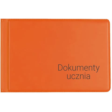 ⁨Okładka na dokumenty ucznia ORANGE KOD-12-04 BIURFOL⁩ w sklepie Wasserman.eu