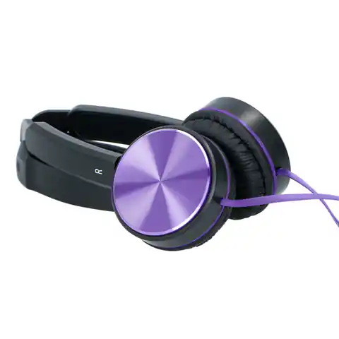 ⁨Grundig - Składane słuchawki nauszne (fioletowy)⁩ w sklepie Wasserman.eu
