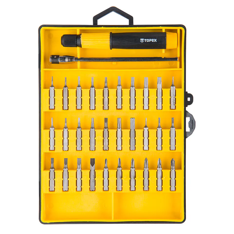 ⁨Precision screwdriver bits with chuck, set of 32⁩ at Wasserman.eu