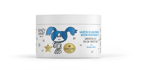⁨HISKIN Crazy Hair Galaretka do laminowania włosów niskoporowatych - Forest Fruit (owoce leśne) 300 ml⁩ w sklepie Wasserman.eu