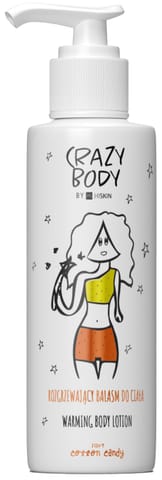 ⁨HISKIN Crazy Body Rozgrzewający Balsam do ciała - COTTON CANDY 300 ml⁩ w sklepie Wasserman.eu