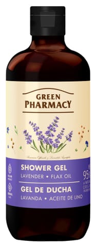 ⁨GREEN PHARMACY Żel pod prysznic - Lawenda + Olej Lniany 500 ml⁩ w sklepie Wasserman.eu