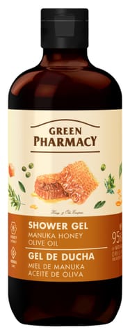 ⁨GREEN PHARMACY Żel pod prysznic - Miód Manuka + Oliwa z Oliwek 500 ml⁩ w sklepie Wasserman.eu