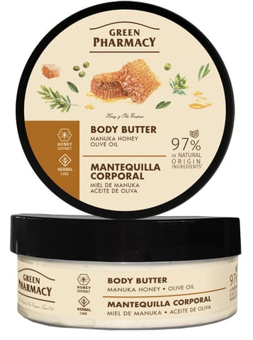⁨GREEN PHARMACY Masło do ciała Miód manuka i Oliwa z oliwek 200 ml⁩ w sklepie Wasserman.eu