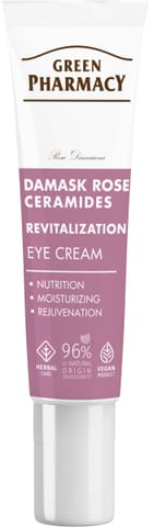 ⁨GREEN PHARMACY Róża Damasceńska + Ceramidy Rewitalizujący Krem pod oczy 15 ml⁩ w sklepie Wasserman.eu