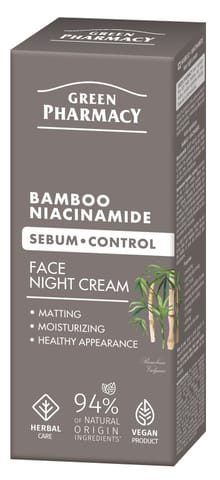 ⁨GREEN PHARMACY Bambus + Niacynamid Krem do twarzy na noc 50 ml⁩ w sklepie Wasserman.eu