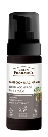 ⁨GREEN PHARMACY Bambus + Niacynamid Pianka do mycia twarzy 150 ml⁩ w sklepie Wasserman.eu