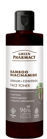 ⁨GREEN PHARMACY Bambus + Niacynamid Tonik do twarzy 200 ml⁩ w sklepie Wasserman.eu