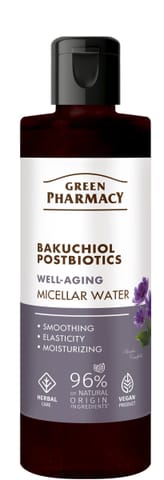 ⁨GREEN PHARMACY Bakuchiol + Postbiotyki Przeciwstarzeniowa Woda micelarna 200 ml⁩ w sklepie Wasserman.eu
