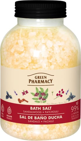⁨GREEN BODY Sól d/kąpieli 1000g Drzewo sandałowe&⁩ w sklepie Wasserman.eu