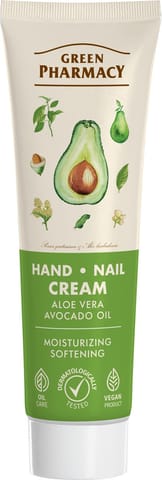 ⁨GREEN PHARMACY Krem do rąk i paznokci Aloes i Olej z awokado 100 ml⁩ w sklepie Wasserman.eu