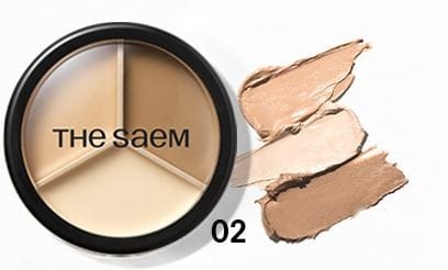 ⁨SAEM Cover Perfection Korektor do twarzy Triple Pot 02 Contour Beige⁩ w sklepie Wasserman.eu