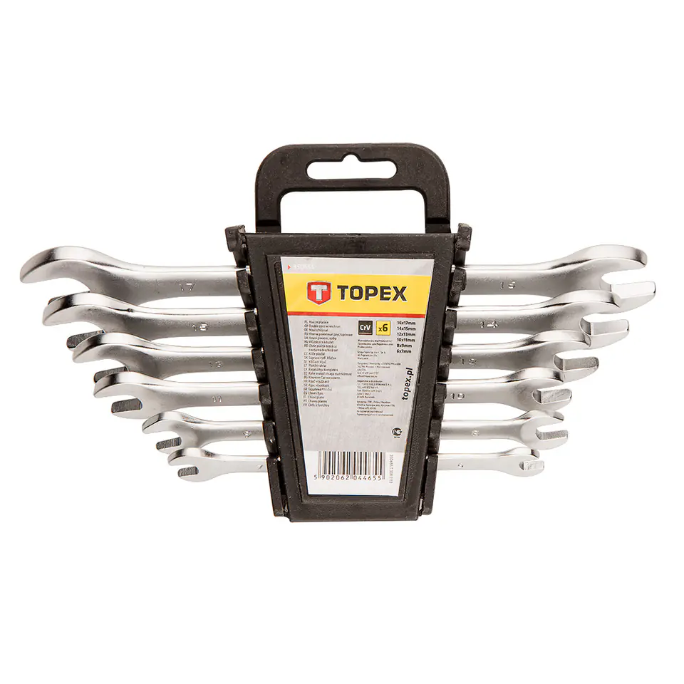 ⁨Double-sided flat wrenches 6-17 mm, set of 6 pcs.⁩ at Wasserman.eu