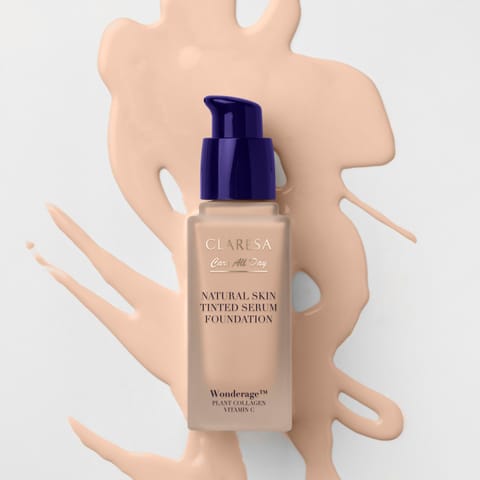 ⁨CLARESA Natural Skin Tinted Serum Foundation Podkład-serum z naturalnym wykończeniem 1N Light Neutral 32 ml⁩ w sklepie Wasserman.eu