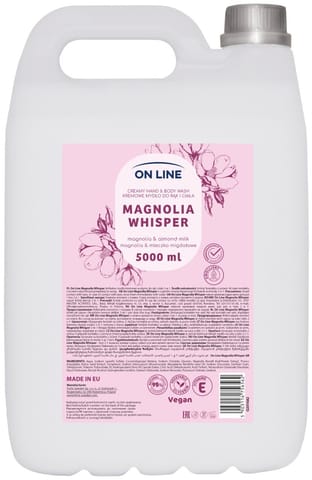 ⁨ON LINE Kremowe mydło do rąk i ciała Magnolia&Mleczko migdałowe 5000 ml⁩ w sklepie Wasserman.eu