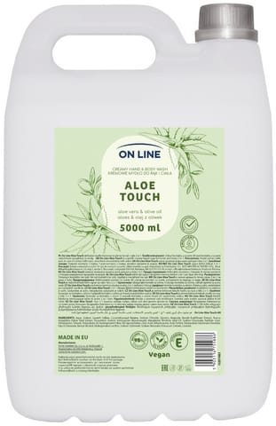 ⁨ON LINE Kremowe mydło do rąk i ciała Aloes&Olej z oliwek 5000 ml⁩ w sklepie Wasserman.eu