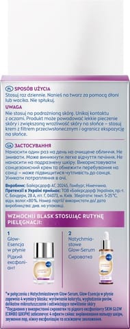NIVEA Luminous Even Glow Liquid Refiner Serum peelingujące 100 ml w sklepie Wasserman.eu