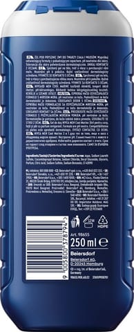 ⁨NIVEA MEN Żel pod prysznic Cool Marine 3w1 250 ml⁩ w sklepie Wasserman.eu