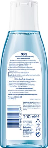 ⁨NIVEA Toner Refreshing Tonik odświeżający do cery normalnej i mieszanej 200 ml⁩ w sklepie Wasserman.eu