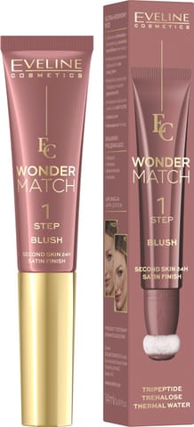 ⁨EVELINE Wonder Match Ultrakremowy Róż w tubce z aplikatorem - nr 02 14 ml⁩ w sklepie Wasserman.eu