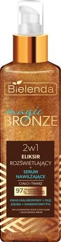 ⁨BIELENDA Magic Bronze Eliksir rozświetlający + Serum nawilżające 2w1 do twarzy i ciała 150 ml⁩ w sklepie Wasserman.eu