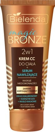 ⁨BIELENDA Magic Bronze Krem CC + Serum nawilżające 2w1 do ciała 150 ml⁩ w sklepie Wasserman.eu